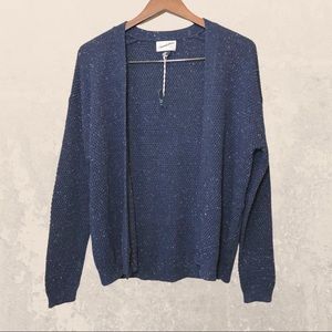 Universal Thread Navy Blue Nubby Open Cardigan